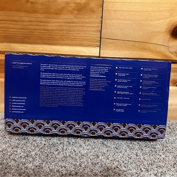 AMIKA MARTINO CARTIER NIB CERAMIC HAIR STRAIGHTENER TOOL - Picture 4 of 6